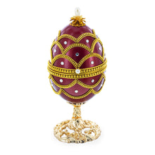 Load image into Gallery viewer, Real Eggshell Royal Inspired Musical Easter Egg 5.4 Inches