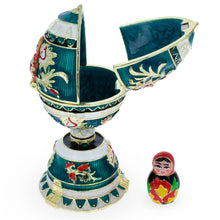 Load image into Gallery viewer, Enameled Nesting Doll Easter Egg Figurine