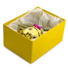 Load image into Gallery viewer, Bunny in the Easter Egg Metal Trinket Box Figurine