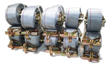Load image into Gallery viewer, 2" x 16 Ft Ratchet Strap w/ Spg E &amp; Wire Hk for E &amp; F-Tracks 16 PACK | R16EW