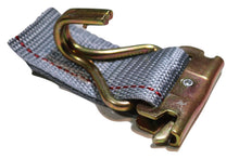 Load image into Gallery viewer, 2" x 16 Ft Van Ratchet Straps Logistic E-Track w/ Spring E Fittings &amp; Wire J Hooks | 2 PACK