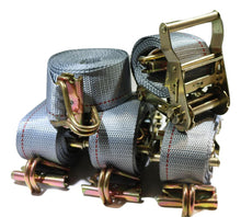 Load image into Gallery viewer, 2" x 16 Ft Ratchet Strap w/ Spg E &amp; Wire J for Hook For E &amp; F-Tracks 20 PACK | R16EW