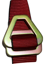 Load image into Gallery viewer, Qty 4 Axle Strap Tie Downs 24" Long &amp; Qty 4 Ratchet Tow Straps Car Haulers | RED