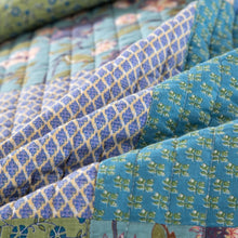 Load image into Gallery viewer, Tache Cotton Bohemian Tropical Calla Lily Quilted Patchwork Bedspread Set (JHW-687)