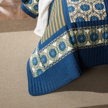 Load image into Gallery viewer, Tache 2-3 Piece Elegant Striped Forest Patchwork Quilt Vibrant Multi Color (JHW-679)