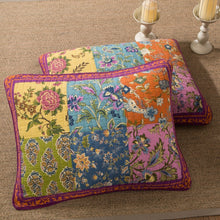 Load image into Gallery viewer, Tache Cotton Bohemian Carnival Garden Quilted Patchwork Bedspread Set (JHW-676)