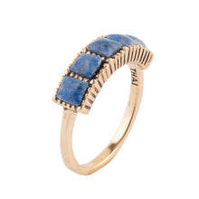 Load image into Gallery viewer, Quinary Lapis Ring - Bronze