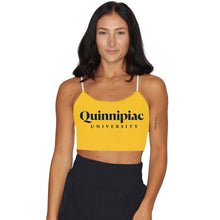 Load image into Gallery viewer, Quinnipiac Yellow Spaghetti Tank Top
