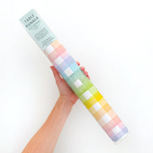 Load image into Gallery viewer, Rainbow Gingham Table Runner