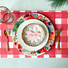 Load image into Gallery viewer, Red Gingham Placemat Pad