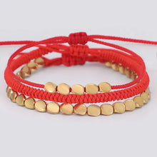 Load image into Gallery viewer, Tibetan Copper Luck &amp; Protection Bracelet Set