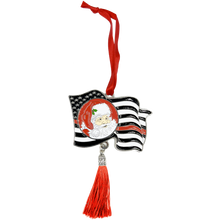 Load image into Gallery viewer, GL3-019 Thin Red Line Flag Merry Christmas Ornament Fire Fighter Firefighter Fire Department