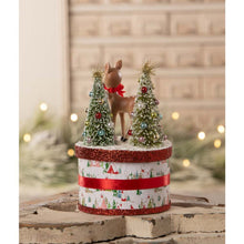 Load image into Gallery viewer, Retro Ruby Reindeer on Box by Bethany Lowe Designs