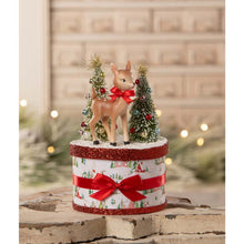Load image into Gallery viewer, Retro Ruby Reindeer on Box by Bethany Lowe Designs