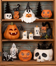 Load image into Gallery viewer, Skeleton Paper Mache Cat | Halloween Decor | Bethany Lowe
