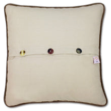 Load image into Gallery viewer, Rocky Mountain National Park Hand-Embroidered Pillow by Cat Studio
