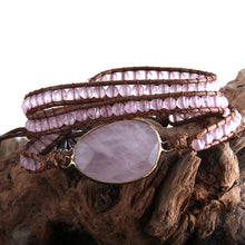 Load image into Gallery viewer, Rose Quartz Endless Love Boho Bracelet