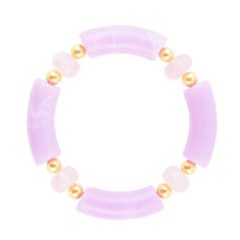 Load image into Gallery viewer, Rose Quartz Lilac Stretch Bracelet