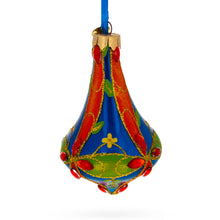 Load image into Gallery viewer, Kaleidoscope Bell Shape Finial Glass Christmas Ornament