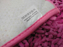 Load image into Gallery viewer, DaDa Bedding Fuchsia Magenta Pink Shaggy Soft Chenille Noodle Carpet Rug Bath Mat