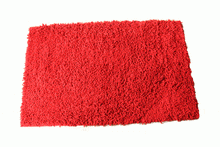 Load image into Gallery viewer, Tache Cotton Chenille Solid Dark Raspberry Red Rug (MAT2032R)