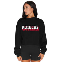 Load image into Gallery viewer, Rutgers Retro Black Crewneck