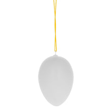 Load image into Gallery viewer, Set of 12 White Blank Hollow Plastic Easter Egg Ornaments 2.6 Inches