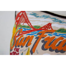 Load image into Gallery viewer, San Francisco City Hand-Embroidered Pillow by CatStudio