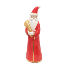 Load image into Gallery viewer, Holiday Red Santa with 22K Gold Accents