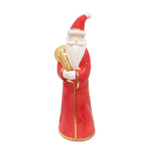 Load image into Gallery viewer, Holiday Red Santa with 22K Gold Accents