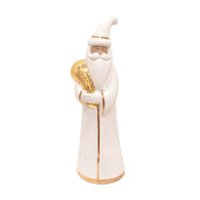 Load image into Gallery viewer, White Santa with 22K Gold Accents