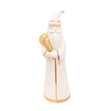 Load image into Gallery viewer, White Santa with 22K Gold Accents