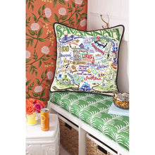 Load image into Gallery viewer, Savannah Hand-Embroidered Pillow by CatStudio