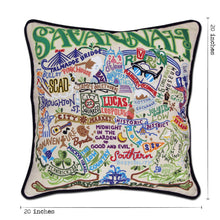 Load image into Gallery viewer, Savannah Hand-Embroidered Pillow by CatStudio
