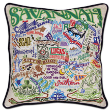 Load image into Gallery viewer, Savannah Hand-Embroidered Pillow by CatStudio