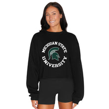 Load image into Gallery viewer, Michigan State Black Crewneck