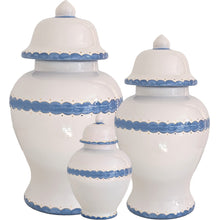 Load image into Gallery viewer, Scallop Ginger Jars in French Blue