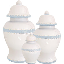 Load image into Gallery viewer, Scallop Ginger Jars in Hydrangea Light Blue