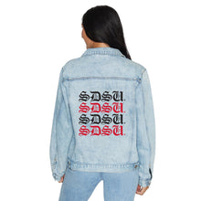 Load image into Gallery viewer, San Diego State Aztecs Gothic Denim Jacket