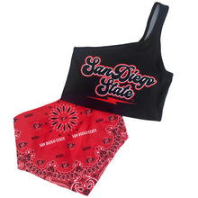 Load image into Gallery viewer, San Diego State One Shoulder Top