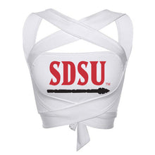 Load image into Gallery viewer, San Diego State Aztecs White Multi Way Bandeau Top