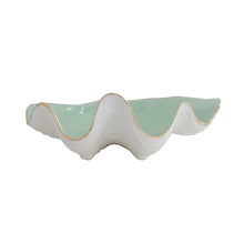 Load image into Gallery viewer, Clam Shell Bowl with 22K Gold Accent