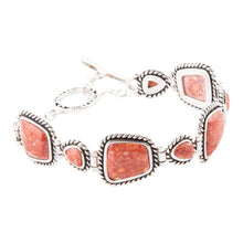 Load image into Gallery viewer, Sedona Sponge Coral and Sterling Silver Toggle Bracelet