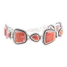 Load image into Gallery viewer, Sedona Sponge Coral and Sterling Silver Toggle Bracelet