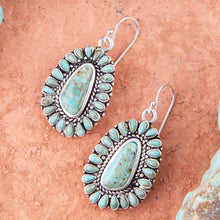Load image into Gallery viewer, Sedona Blue Turquoise and Sterling Silver Earrings