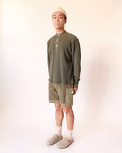 Load image into Gallery viewer, Waffle Henley Shirt