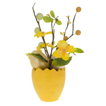 Load image into Gallery viewer, Set of 4 Colorful Spring Flowers with Easter Eggs 7 Inches