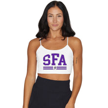 Load image into Gallery viewer, Stephen F. Austin SFA White Spaghetti Tank