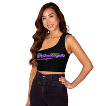 Load image into Gallery viewer, Stephen F. Austin SFA Black One Shoulder Top