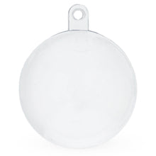 Load image into Gallery viewer, Set of 6 Mini Clear Plastic Ball Ornaments 1.92 Inches (49 mm)